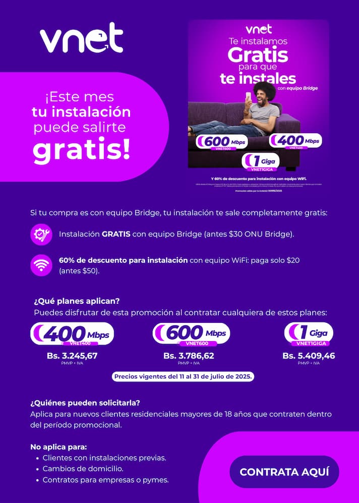 Promo Julio 2025 Vnet